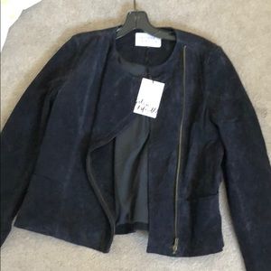 Blue Suede jacket NWT